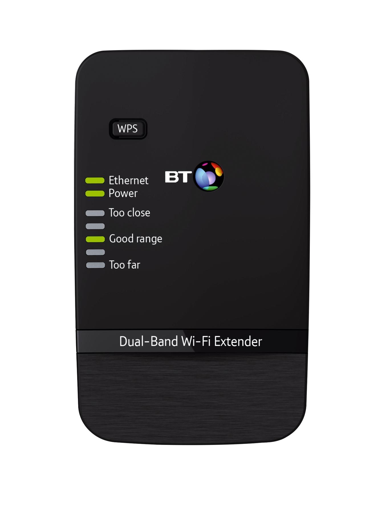 BT Dual-Band Wi-Fi Extender 600 - Black BT Dual-Band Wi-Fi Extender 600 - Black