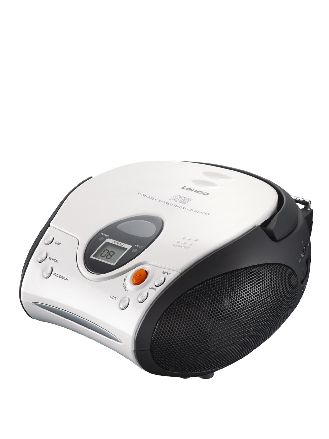 Lenco Portable Cd Player- White Lenco Portable Cd Player- White