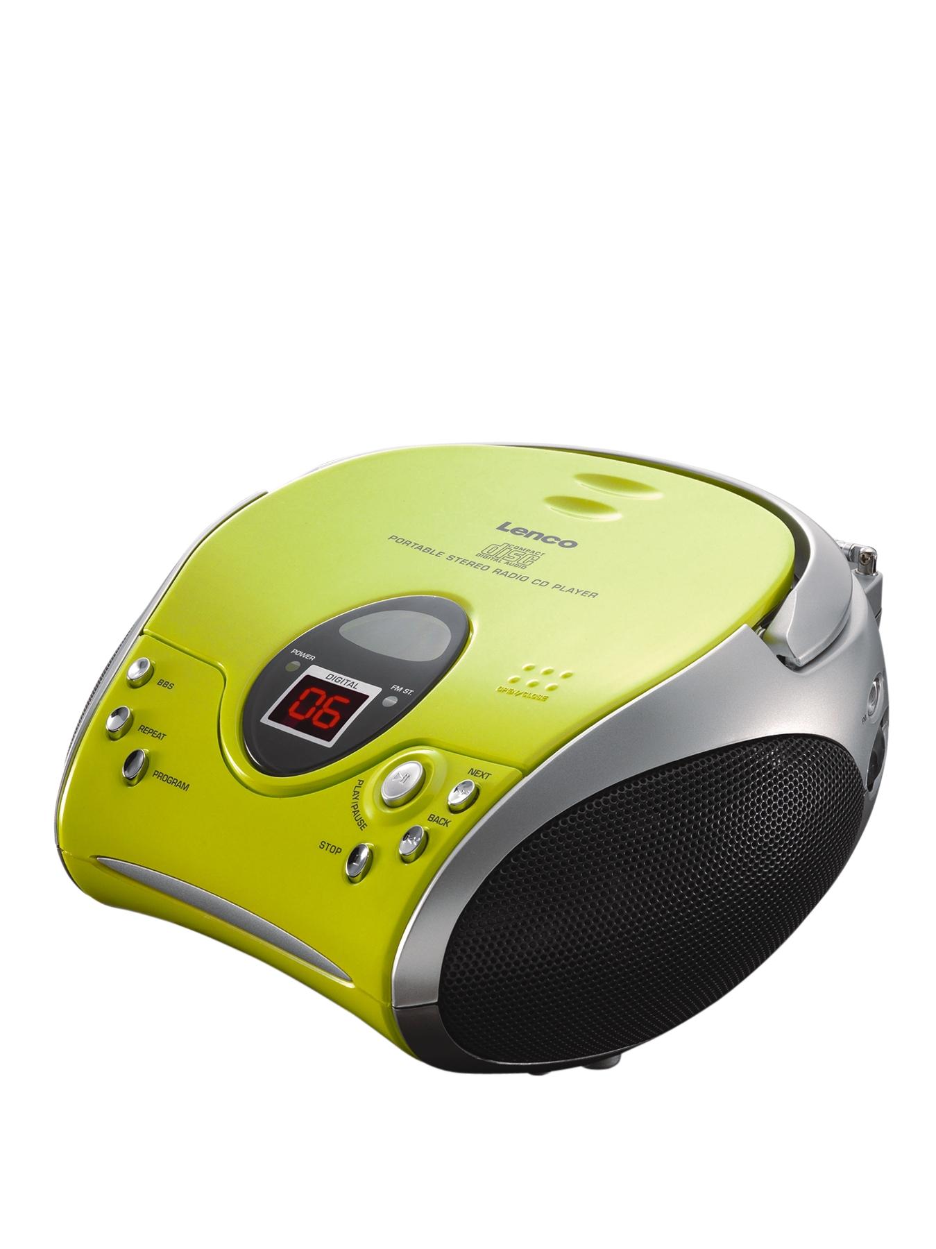 Lenco Portable Cd Player- Green Lenco Portable Cd Player- Green
