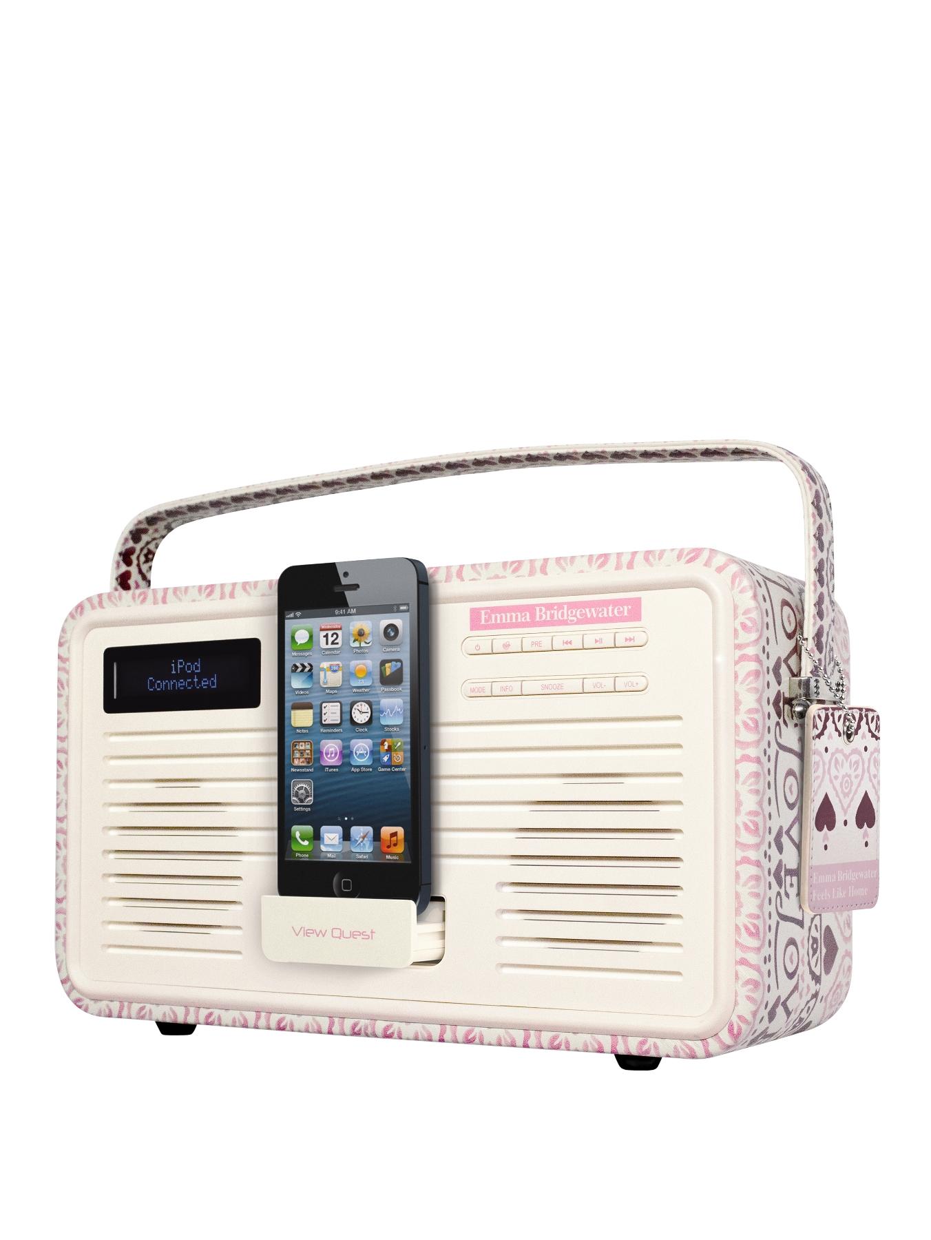 View Quest Emma Bridgewater Retro Dab Radio With 30 Pin Dock - Sampler View Quest Emma Bridgewater Retro Dab Radio With 30 Pin Dock - Sampler
