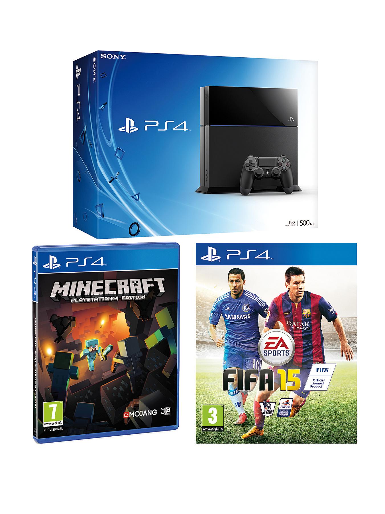 Playstation 4 Console with FIFA 15 and Minecraft Playstation 4 Console with FIFA 15 and Minecraft