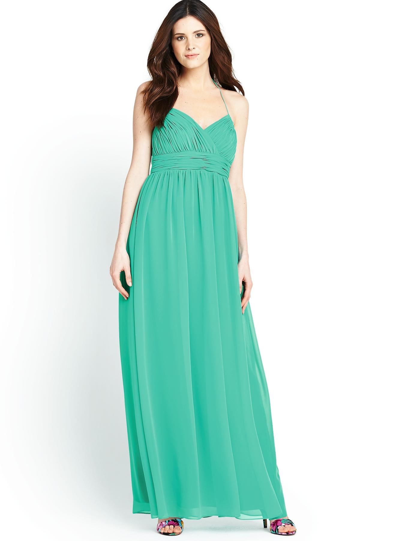 ... Â» Women's Dresses  Skirts Â» Definitions Chiffon Maxi Dress, Green