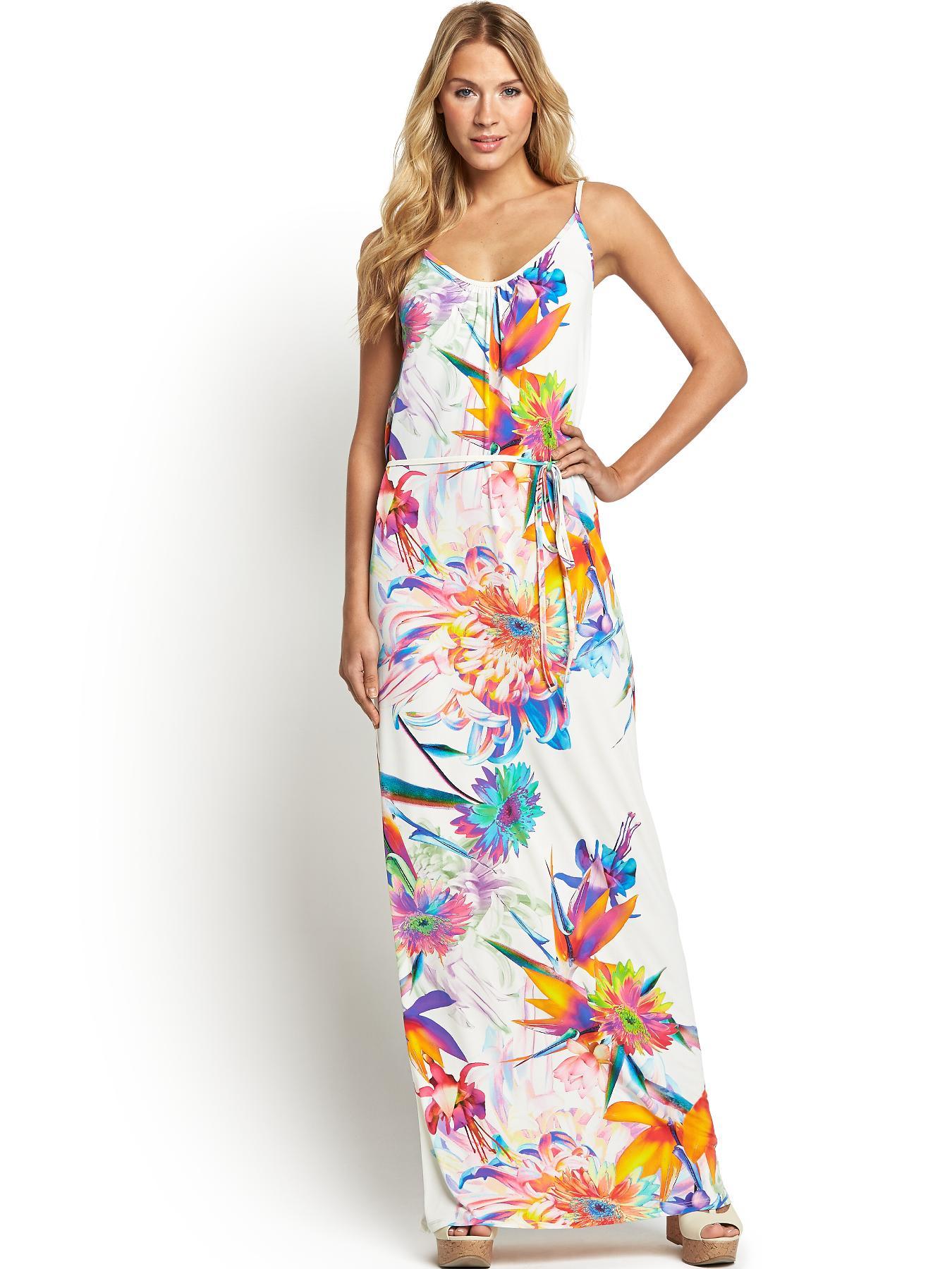 South Strappy Printed Maxi Dress - Print