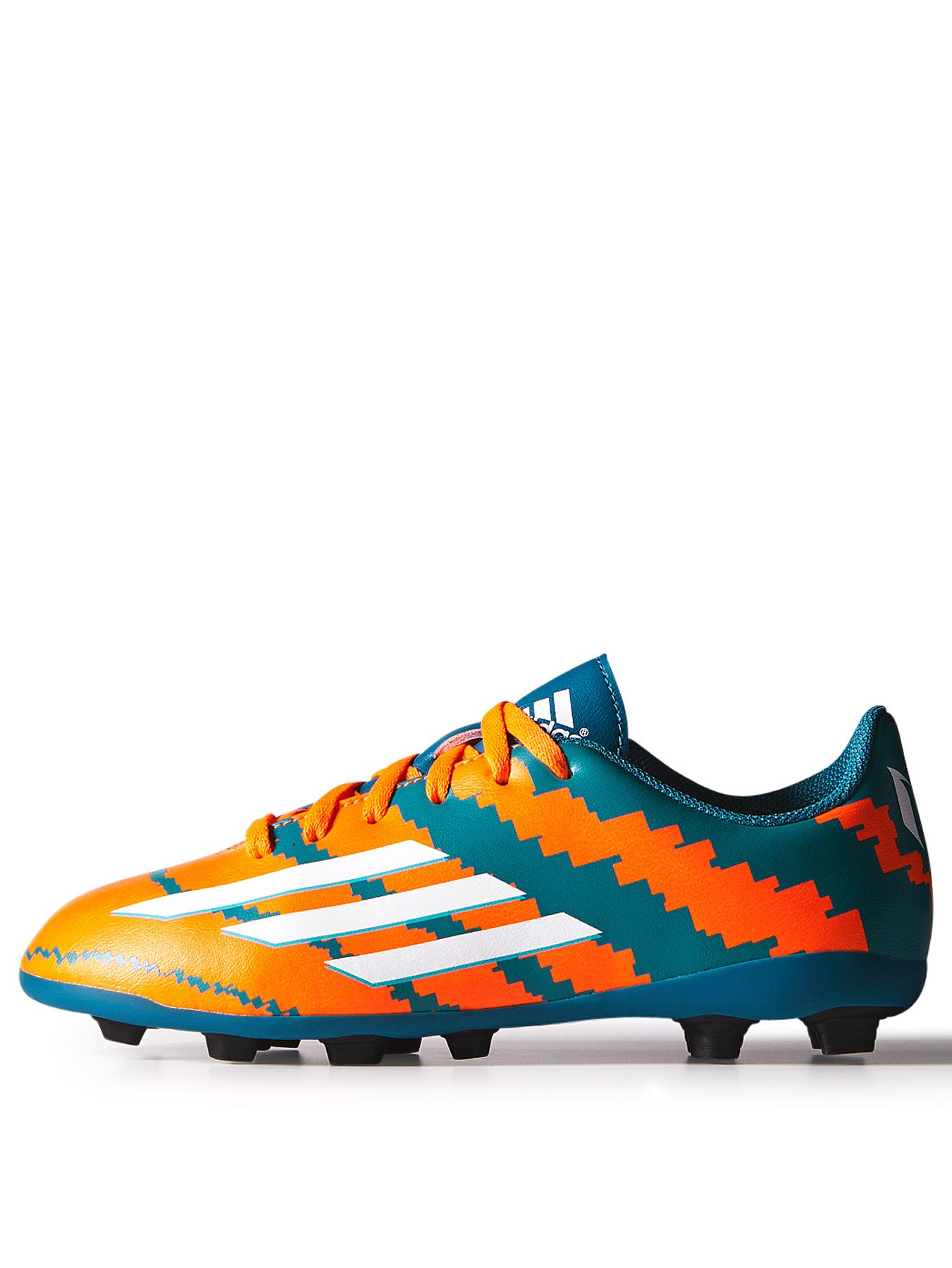 adidas Junior Messi 10.4 Firm Ground Football Boots - Orange, Orange adidas Junior Messi 10.4 Firm Ground Football Boots - Orange, Orange