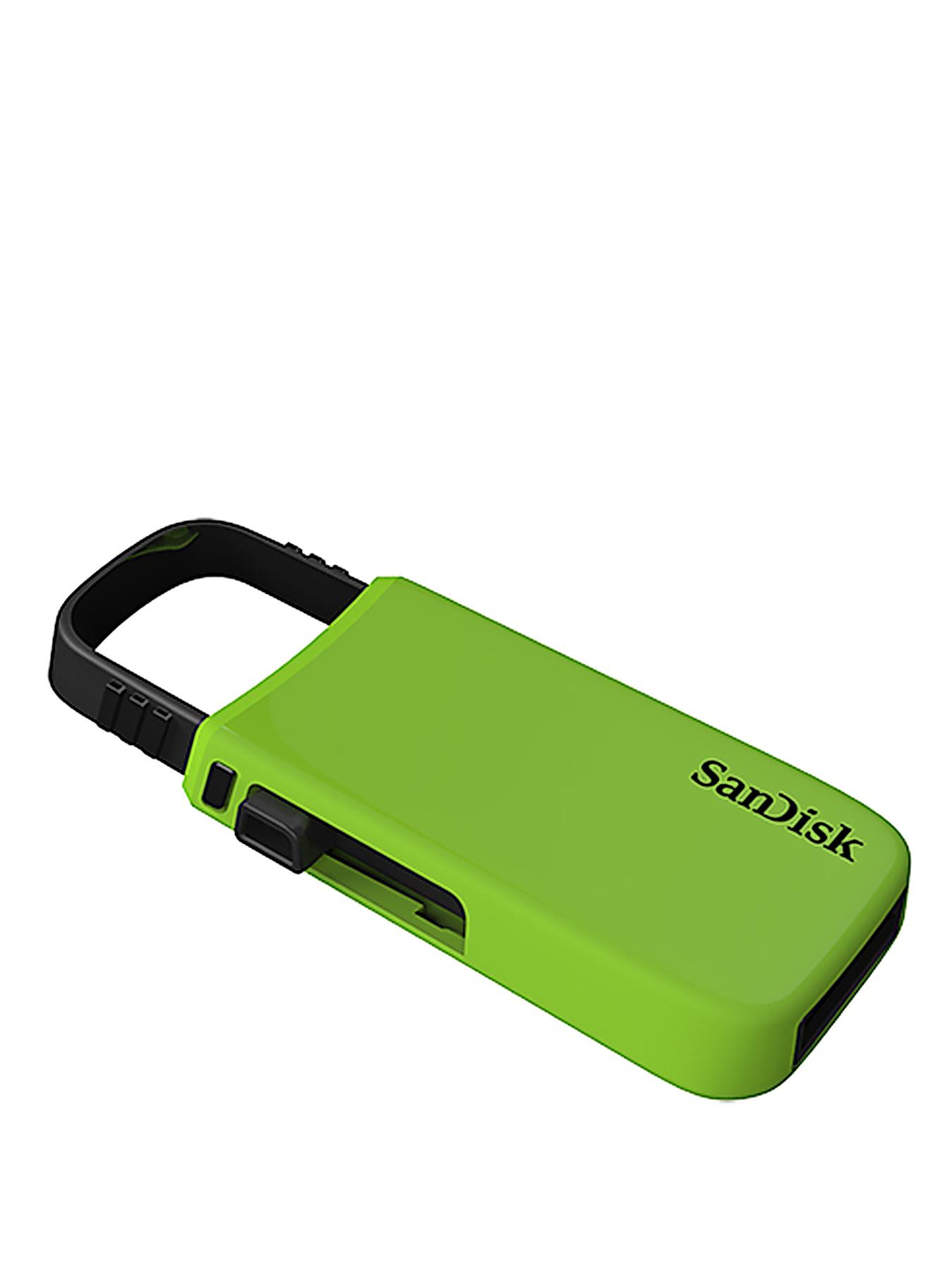 SanDisk Cruzer U 64GB USB Flash Drive - Green - Green, Green SanDisk Cruzer U 64GB USB Flash Drive - Green - Green, Green