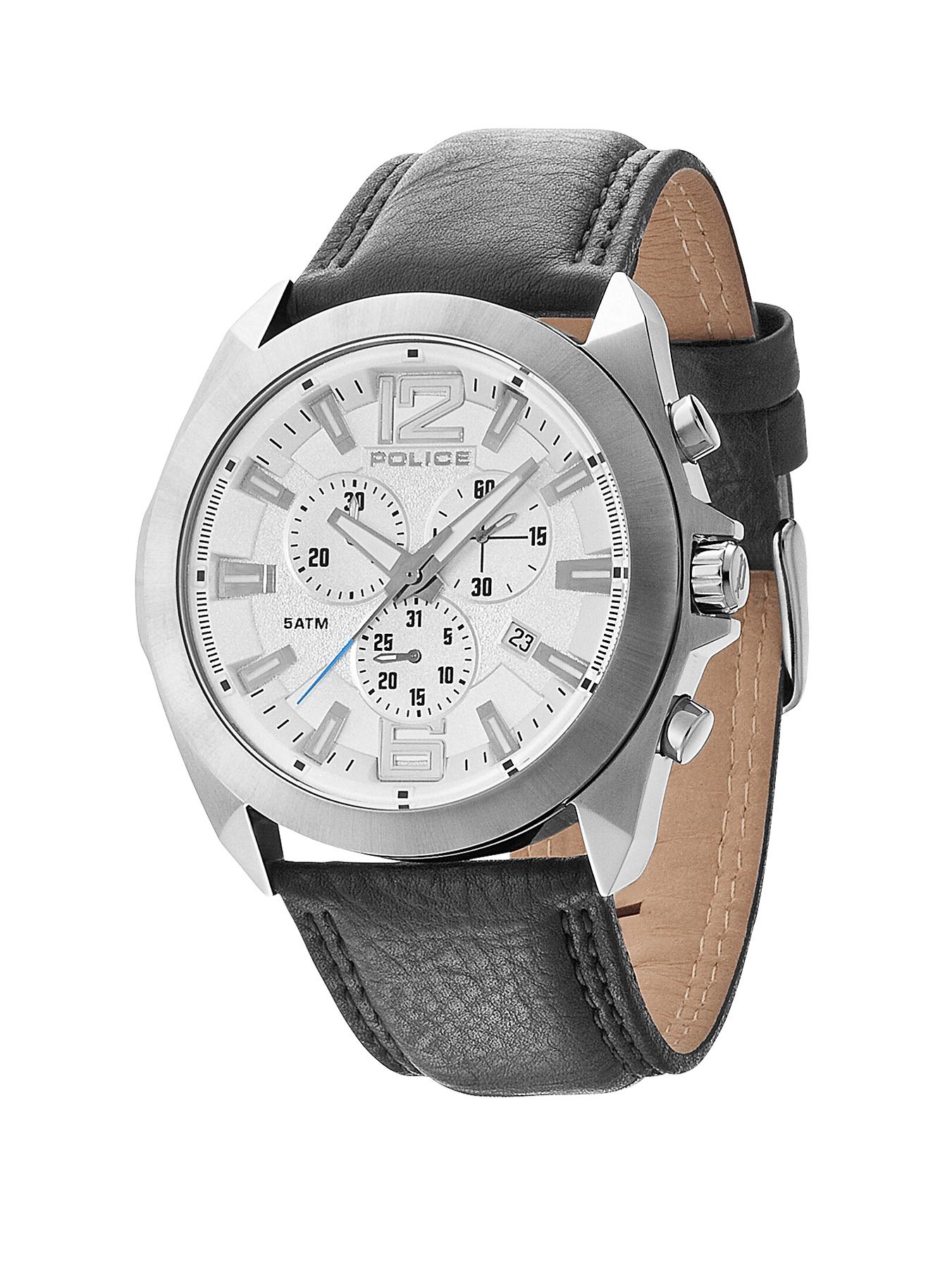 Police Ranger II Black Leather Strap Mens Watch Police Ranger II Black Leather Strap Mens Watch