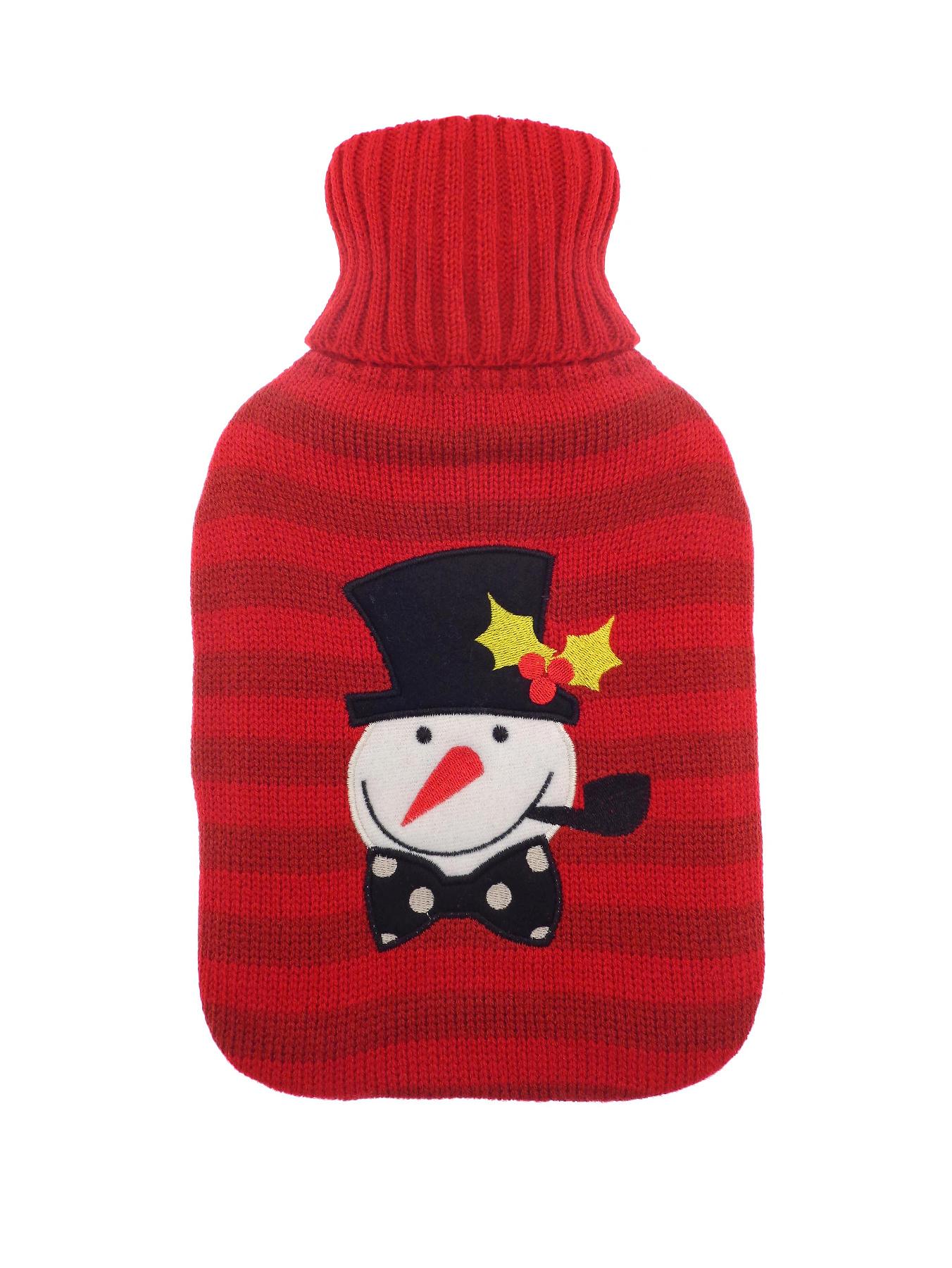 Mr Snowman Hot Water Bottle - Red Mr Snowman Hot Water Bottle - Red