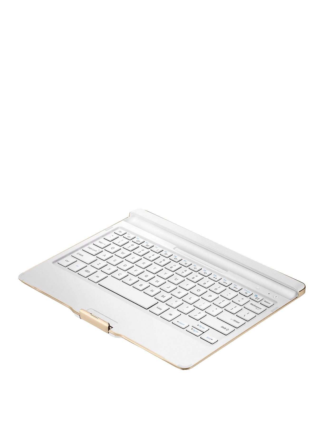 Samsung Galaxy Tab S 8.4 inch Bluetooth Keyboard Cover - White - White, White Samsung Galaxy Tab S 8.4 inch Bluetooth Keyboard Cover - White - White, White