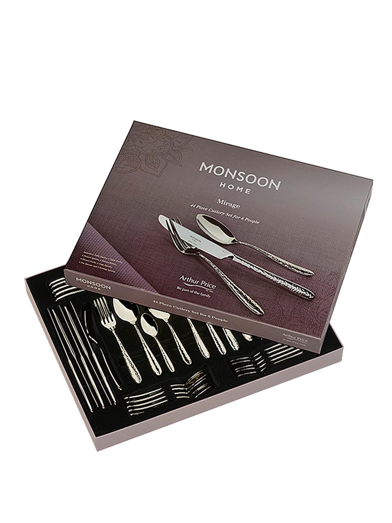 Monsoon Mirage 44-Piece Cutlery Box Set Monsoon Mirage 44-Piece Cutlery Box Set