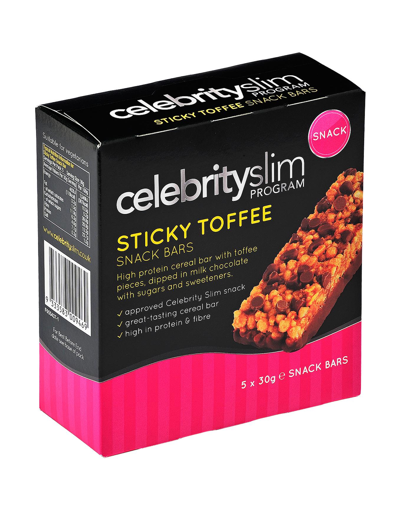 Celebrity Slim Sticky Toffee Snack Bar (5 pack) Celebrity Slim Sticky Toffee Snack Bar (5 pack)