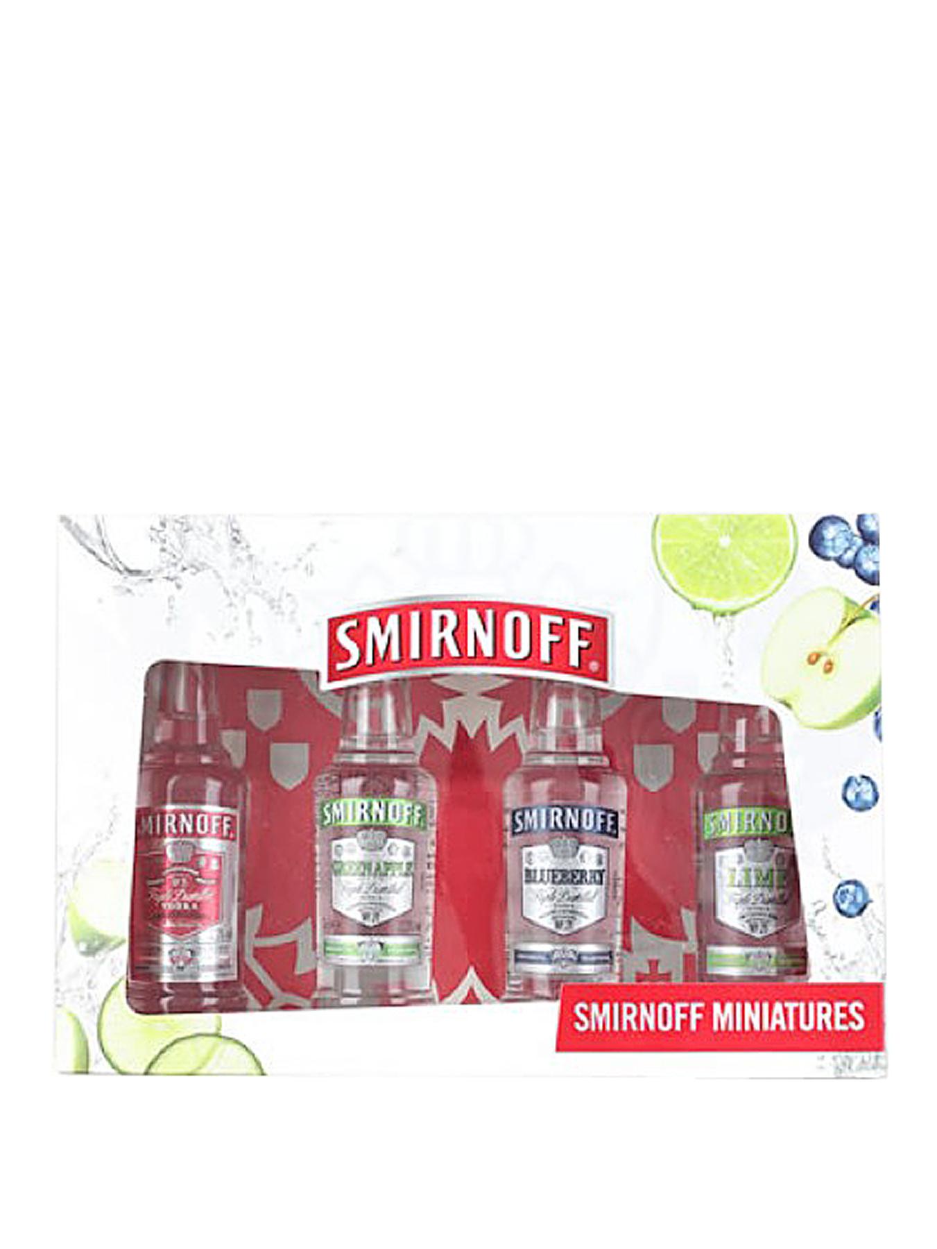 Smirnoff Flavoured Vodka Gift Pack 4 x 5cl Smirnoff Flavoured Vodka Gift Pack 4 x 5cl