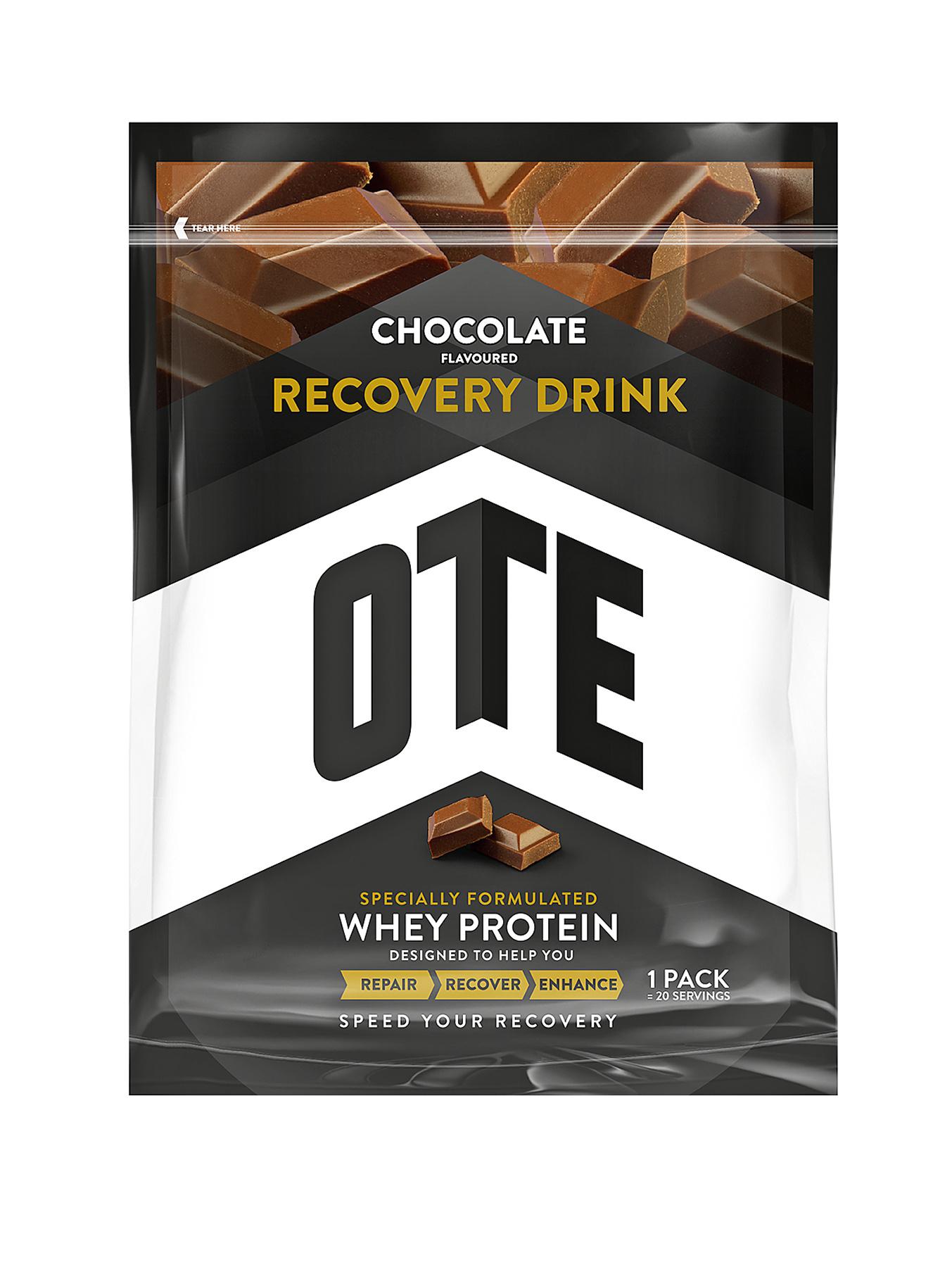 OTE 14 x 25g Whey Protein Recovery Drink - Chocolate Flavour OTE 14 x 25g Whey Protein Recovery Drink - Chocolate Flavour