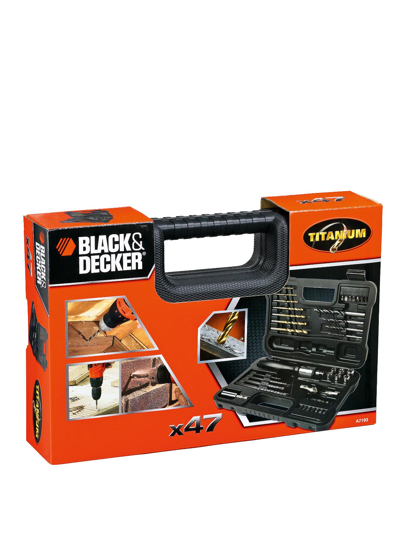 Black & Decker A7193-XJ 47-Piece Drilling and Screwdriving Set with Ratchet Black & Decker A7193-XJ 47-Piece Drilling and Screwdriving Set with Ratchet