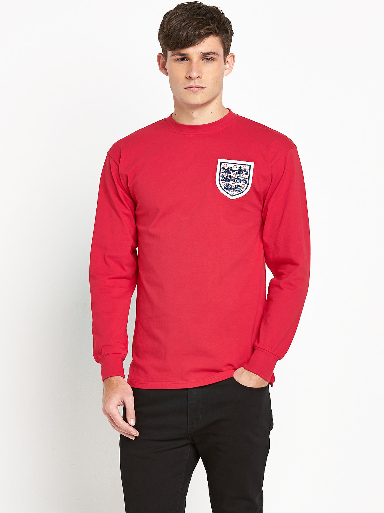 England Mens 1966 World Cup Final Away No6 shirt - Red, Red England Mens 1966 World Cup Final Away No6 shirt - Red, Red