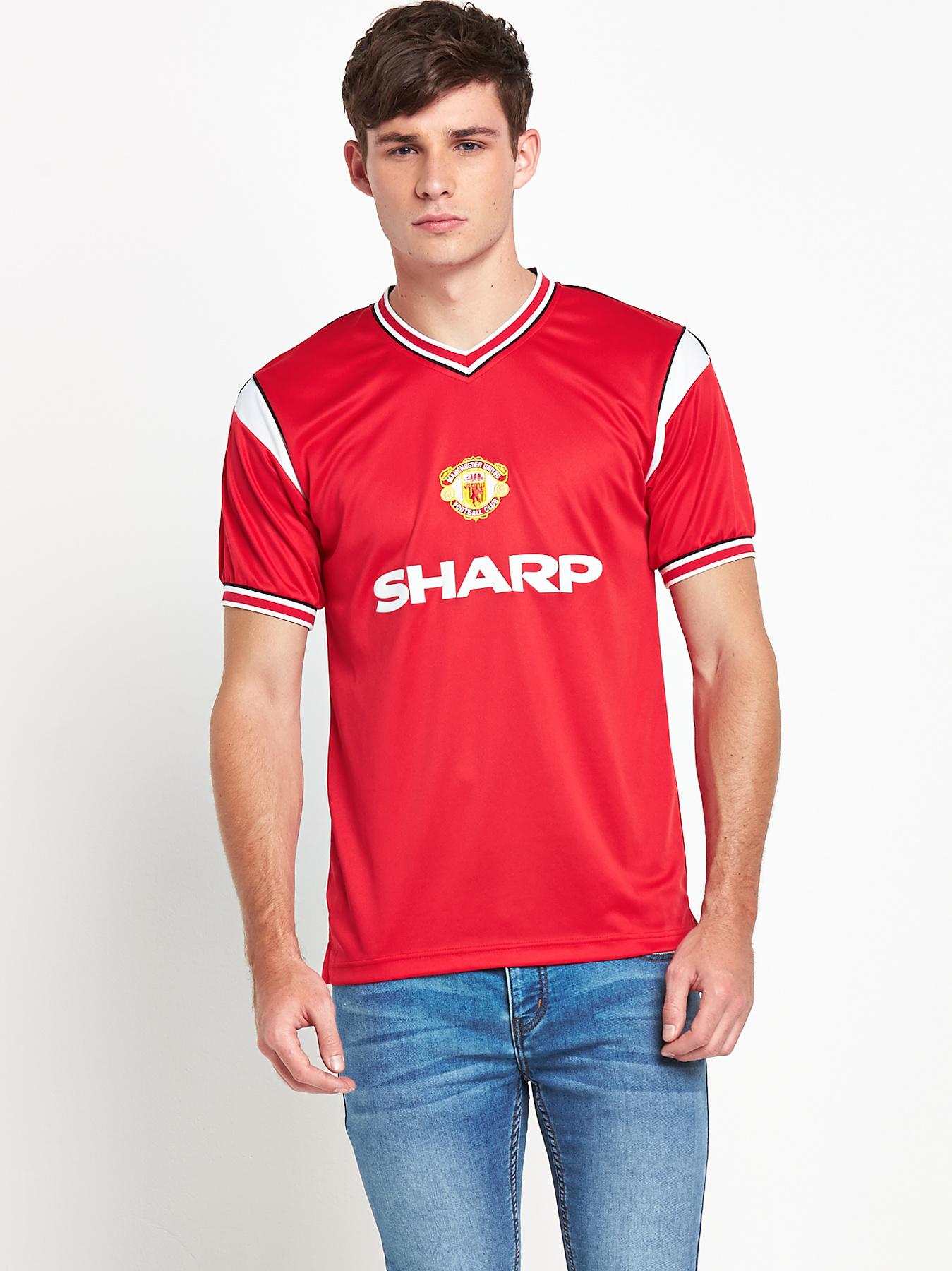 Manchester United Mens 1985 Home Shirt - Red, Red Manchester United Mens 1985 Home Shirt - Red, Red