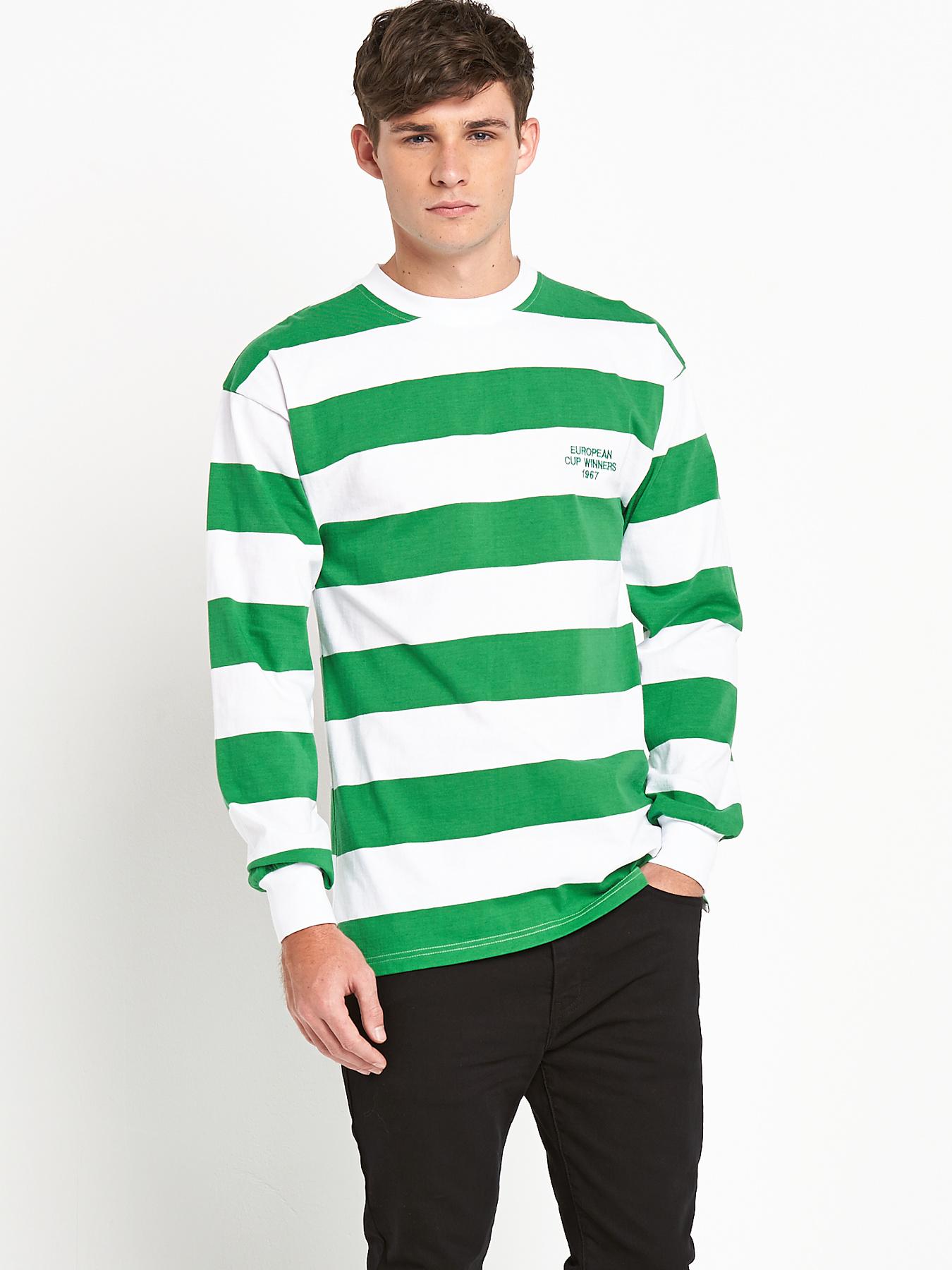 Celtic Mens 1967 European Cup Winners Long Sleeve Shirt - White, White Celtic Mens 1967 European Cup Winners Long Sleeve Shirt - White, White