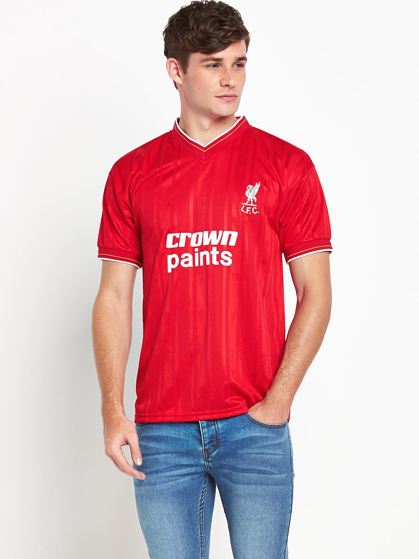 Liverpool FC Mens 1986 Home Shirt - Red, Red Liverpool FC Mens 1986 Home Shirt - Red, Red
