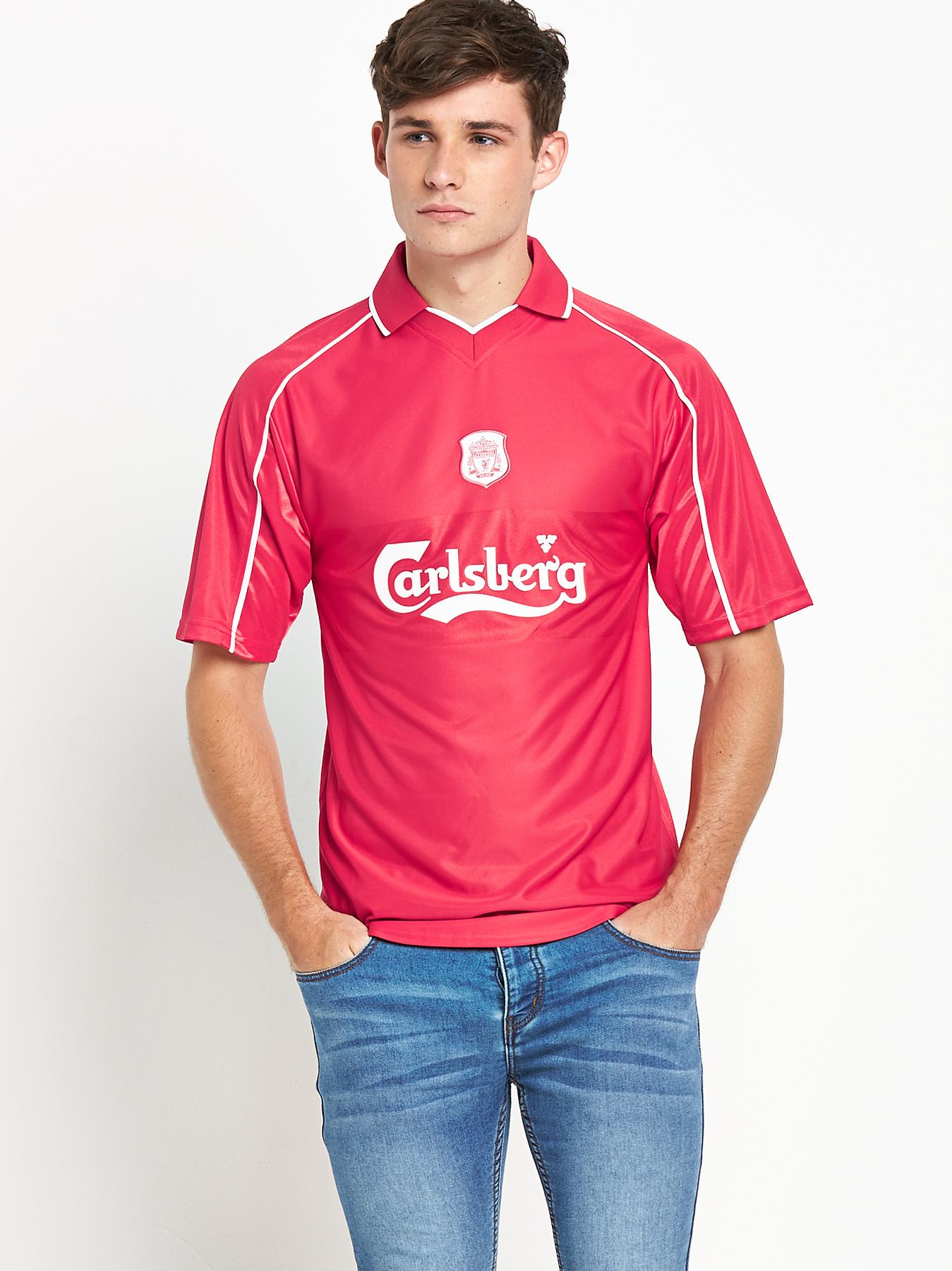 Liverpool FC Mens 2000 Home Shirt - Red, Red Liverpool FC Mens 2000 Home Shirt - Red, Red