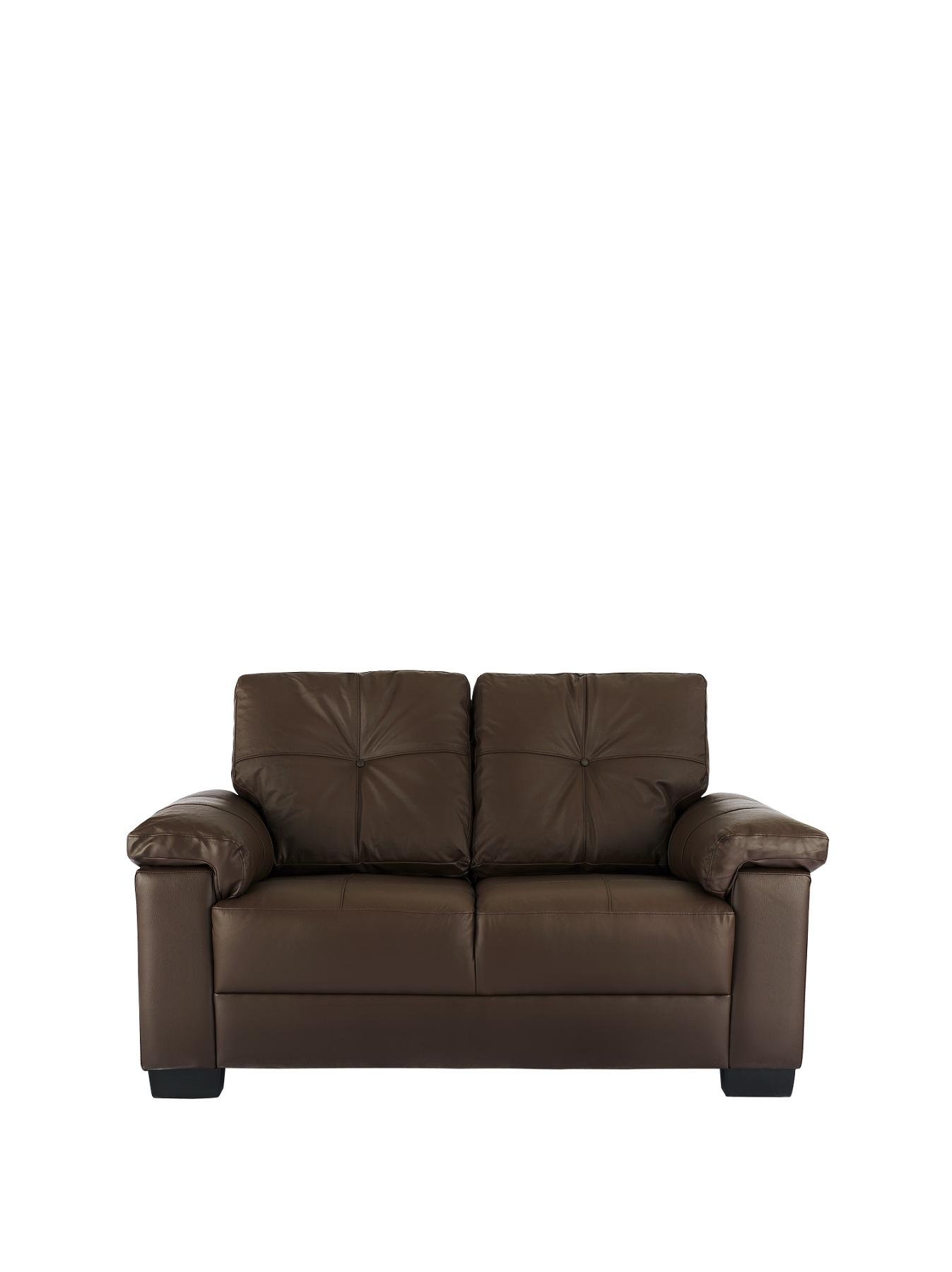 Alberta 2-Seater Sofa - Chocolate, Chocolate,Black Alberta 2-Seater Sofa - Chocolate, Chocolate,Black