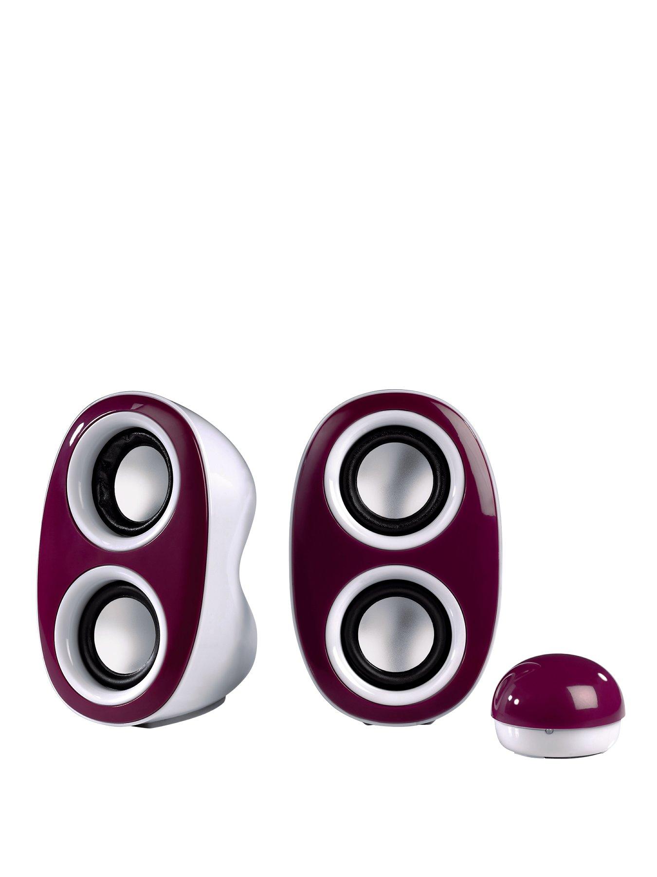 HAMA Dispersion Portable PC Speakers - Purple HAMA Dispersion Portable PC Speakers - Purple