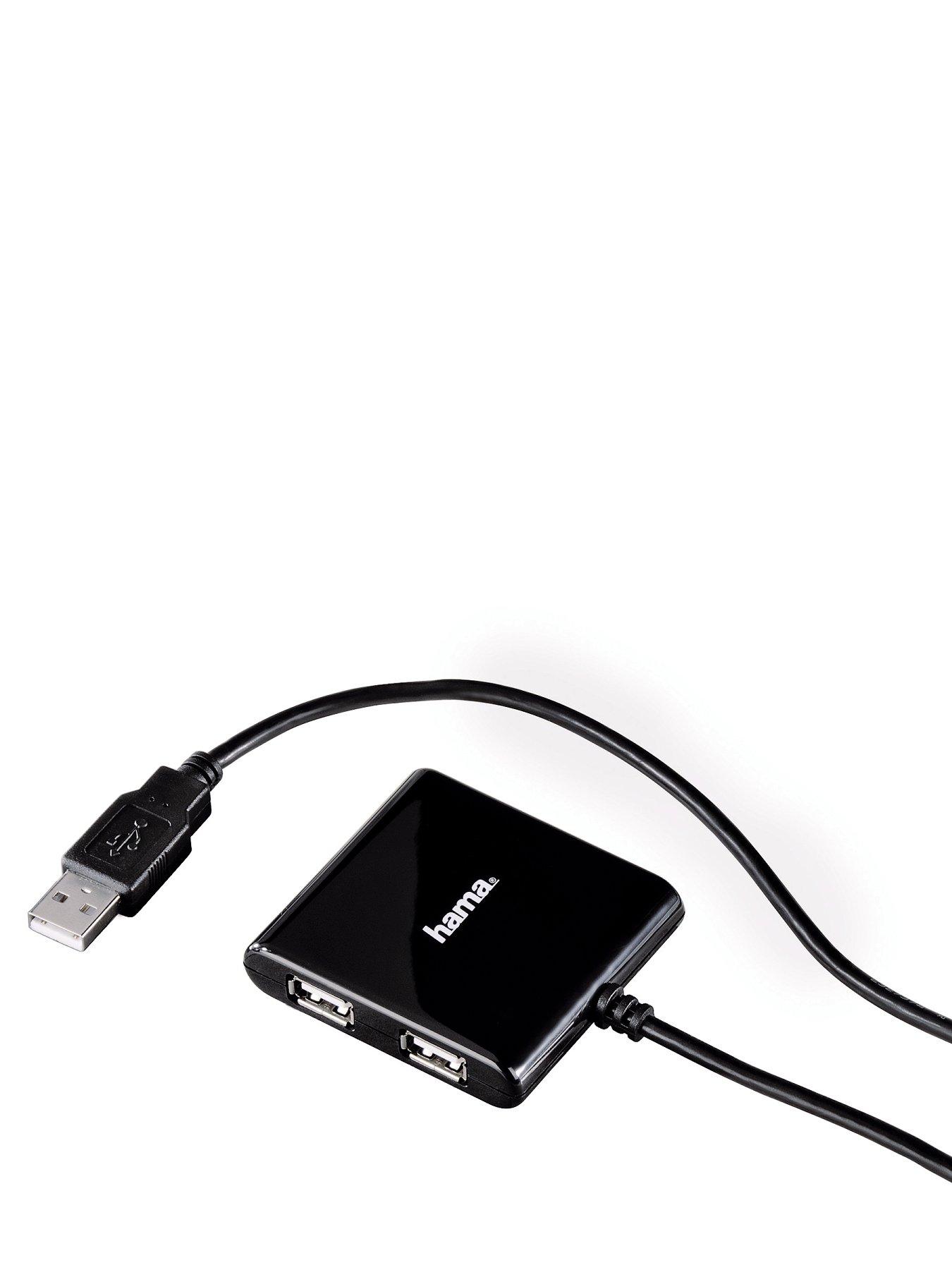 HAMA USB 2.0 Hub 1:4 Bus Powered - Black HAMA USB 2.0 Hub 1:4 Bus Powered - Black