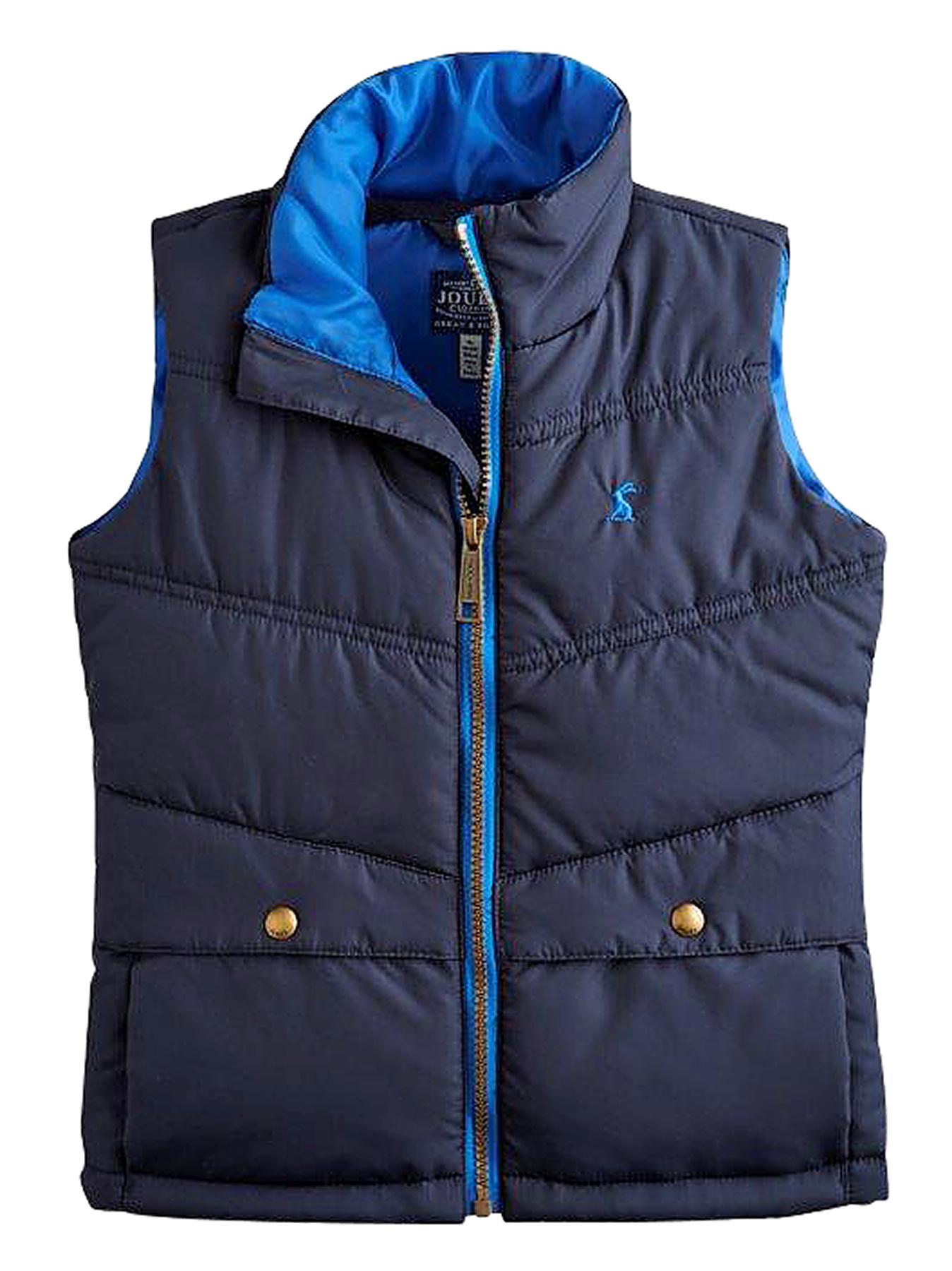 Joules Burt Boys Padded Gilet - Navy, Navy Joules Burt Boys Padded Gilet - Navy, Navy