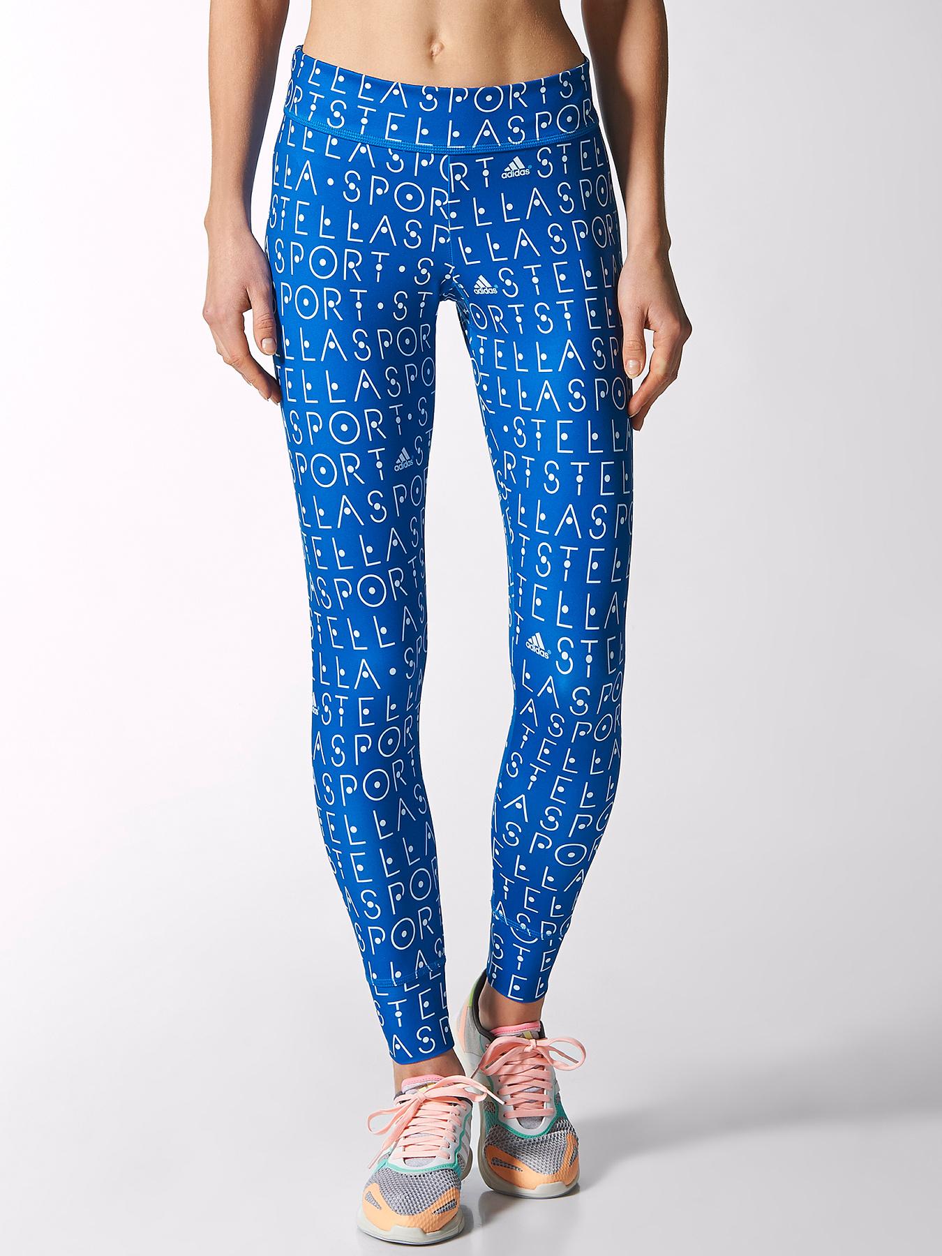 adidas Stellasport 7/8 Printed Tights - Blue, Blue adidas Stellasport 7/8 Printed Tights - Blue, Blue