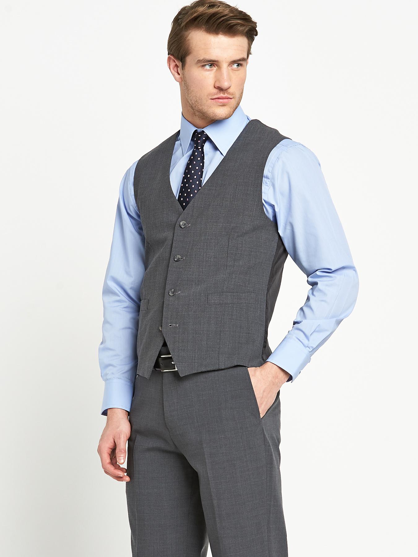 Skopes Mens Otis Suit Waistcoat - Grey - Grey, Grey Skopes Mens Otis Suit Waistcoat - Grey - Grey, Grey