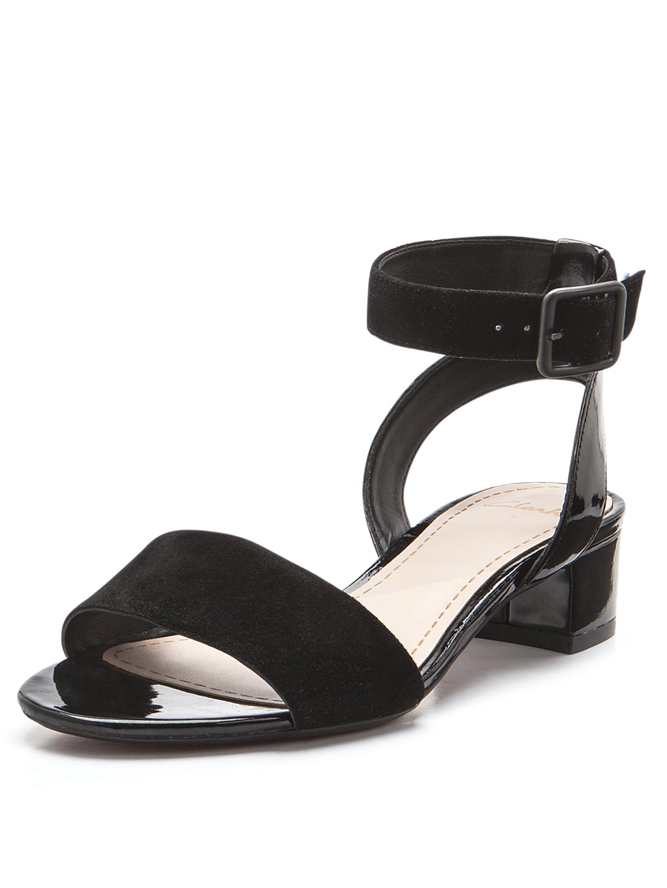 Clarks Sharna Balcony Sandals - Black, Black Clarks Sharna Balcony Sandals - Black, Black