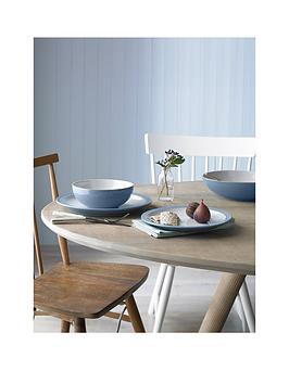 Product photograph of Denby Elements 12-piece Dinner Set Ndash Blue from very.co.uk