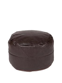 Product photograph of Kaikoo Faux Leather Footstool from very.co.uk