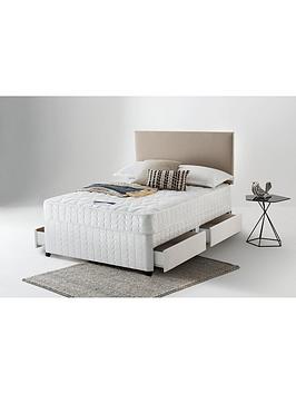 Product photograph of Silentnight Miracoil 3 Celine Divan Bed With Storage Options Headboard Not Included - Medium Firm from very.co.uk