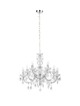 Product photograph of Marie Terese 9-light Chandelier from very.co.uk