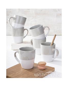 Product photograph of Waterside Dipped Glaze Mugs from very.co.uk