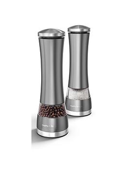 Product photograph of Morphy Richards Accents Electric Salt And Pepper Mills from very.co.uk