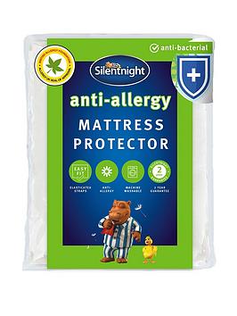 Product photograph of Silentnight Anti Allergy Anti Bacterial Mattress Protector from very.co.uk