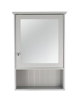 Product photograph of Lloyd Pascal Portland Mirror Cabinet from very.co.uk
