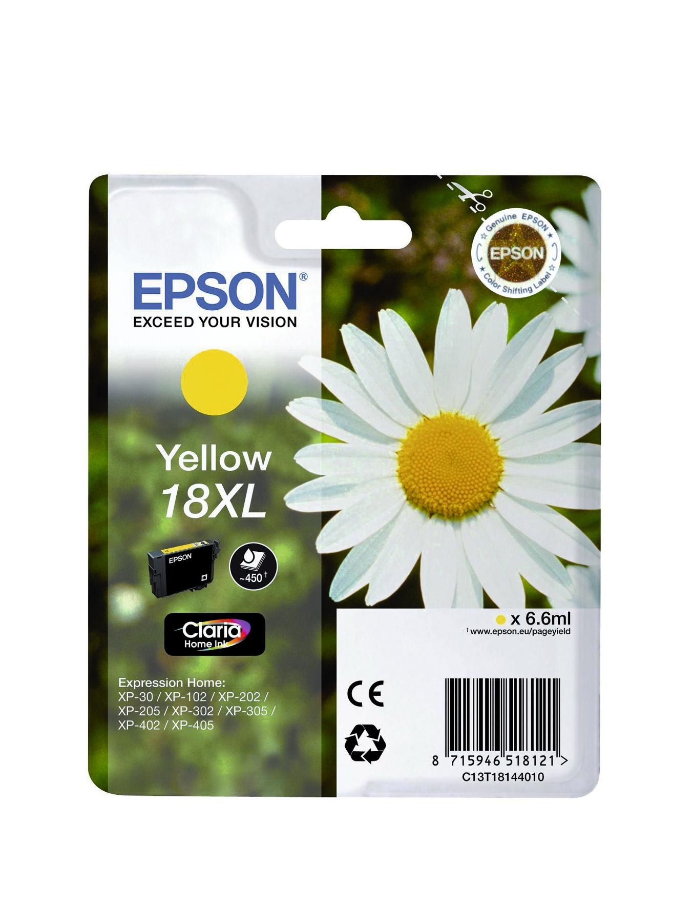 Epson Singlepack Yellow 18XL Claria Home Ink Epson Singlepack Yellow 18XL Claria Home Ink