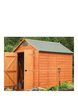 Product photograph of Rowlinson Security Shed 8x6 Ft from very.co.uk