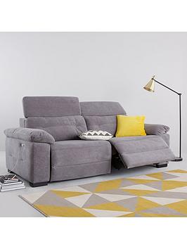 Product photograph of Bowen Fabric 3 Seater Power Recliner Sofa from very.co.uk