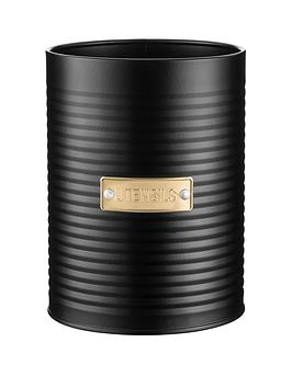 Product photograph of Typhoon Otto Black Utensil Pot from very.co.uk