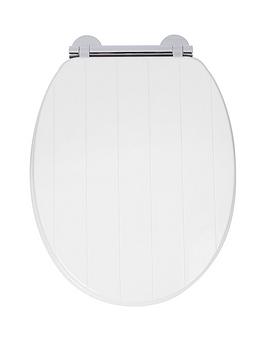Product photograph of Croydex Portland Flexi-fix Toilet Seat from very.co.uk