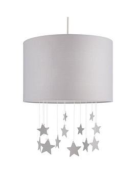 Product photograph of Lyla Easy-fit Star Light Shade - Grey from very.co.uk