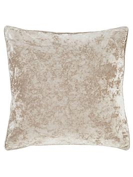 Product photograph of Catherine Lansfield Crushed Velvet Cushion from very.co.uk
