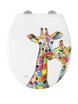 Product photograph of Croydex Steven Brown Francie And Josie Mczoo Toilet Seat from very.co.uk