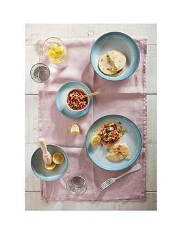 Product photograph of Denby Azure Haze Coupe Dinner Plates Set Of 4 from very.co.uk