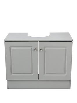 Product photograph of Lloyd Pascal Devonshire Under Basin Bathroom Storage Unit - Grey from very.co.uk