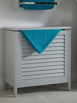 Product photograph of Lloyd Pascal Atlanta Laundry Hamper With Lift Up Lid - Grey from very.co.uk