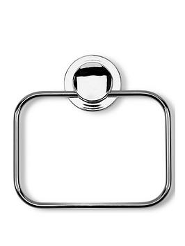 Product photograph of Croydex Stick Lsquo N Rsquo Lock 2 Towel Ring from very.co.uk