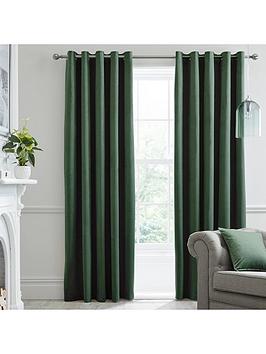 Product photograph of Laurence Llewelyn-bowen Montrose Velvet Blackout Eyelet Curtains from very.co.uk